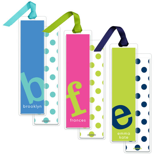 Letter Perfect Bookmarks in Your Color Choice